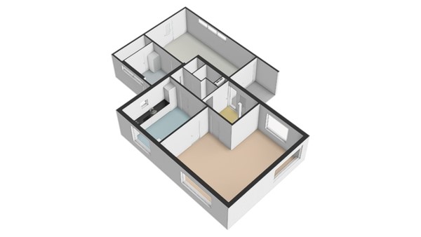 Floorplan - Grachtwal 29, 8316 BV Marknesse